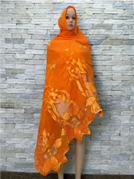 Ubranie etniczne 2024Muslim Ramadan Hidżab Femme Musulman Foulard Hidżabs for Woman African Islam Dubai bawełniana szalik haftowa 210*110 Szali T240510