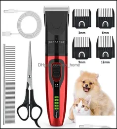 Leveranser Home GardenProfessional Pet Grooming Salon Electric Clippers Kit Cordless laddningsbar hund R9JC Drop Leverans8320500