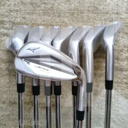 Projektant Ups Fedex Nowy 8pcs moda Wysoka jakość mężczyzn klubów golfowych Irons Golf Irons JPX923 Zestaw Hot Metal 5-9pgs Flex Steel Saft z osłoną głowy 659