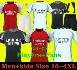 Fans Player Version Smith Rowe Rice Soccer Jerseys Havertz G. Jesus Saka 2024 2025 Odegaard Martinelli Saliba Arsen 24 25 fotbollsskjorta män barn 3xl 4xl 11111