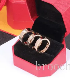 Size611 Titanium Steel Men039s and Womens Jewelry Gold Gold Rose Gold Rings Larghezza 456 mm Anello di moda zirconi cubico con J3952849