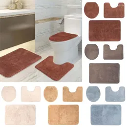 Tappetini da bagno 3pcs/set tappetino non slittamento soft toilet morbido pavimento bagno pat doccia camera antisplacera tappeto
