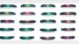 2021 Kvalitetsmixad storlek 100st Color Changeble Mood Ring 6mm i bredd26GPC5677300