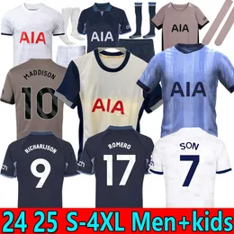 S-4XL 24 25 RICHARLISON SON TOTTEN KANE Soccer Jerseys 2025 2024 MADDISON HAM KULUSEVSKI HOJBJERG PERISIC LLORS ROMERO LUCAS Fans player men kit football shirts