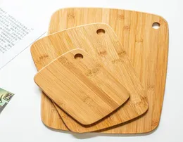 Triepiece Sethome Kitchen Rutting Board Mini Fruit Boxing Board Small Bamboo e Wood Cutting Painel3032566