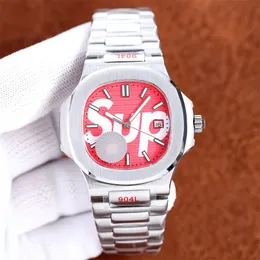 Watch Men Luksusowy Watch Data Wyświetlacza 40 mm Automatyczny ruch mechaniczny Sapphire Glass Designer Watches Wysokiej jakości Bransoletka ze Stali Nierdzewnej Montre de Luxe