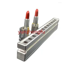 Table Cloth 12 Cavities Aluminium Lipstick Mould 12.1 Mm Sample Size DIY Lip Stick Filling