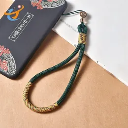 Handgefertigtes tibetanisches Geflecht Telefon Lanyard Halskette Armband Gurt für iPhone Huawei Xiaomi Samsung Kamera GoPro Anpassung Stringhalter