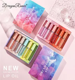 Dragon Ranee 6pcs set Transparent Moisturizing Lip Oil Gloss Repairing Care Long lasting Hydrating Lipgloss Liquid Lipstick Tint C1346369