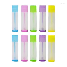 Förvaringsflaskor 100 st Clear Lip Tint Containers Stick Tube Tomt Plastläppstift Rör Mögel Makeup Lim Mix Color