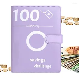 Party Supplies 100 Envelope Savings Challenge Binder A5 Budget Money Organizer For Cash Portable Collection Sleeves With