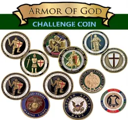 American Military Challenge Coin Navy Air Force Marine Corps Corps Armor of God Challenge Badge Badge Collection Gifts239E3042550372