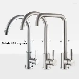 Waschbecken Wasserhähnen Becken Wasserhahn 304 Edelstahl Küche für Bar Wäscherei Utility Single Griff Home Accessori