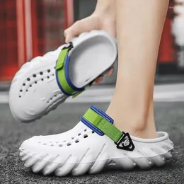 Casual Shoes 2024 Summer Outdoor Sandals Light Eva Mens Hole Clogs Lovers Water For Mane Beach Flat Slippers