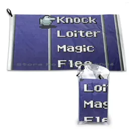 Ręcznik Knock Loiter Magic Ex 8Bit Retro Classic Game Fan Lover Quick Dry Gym Sports Bath Kolekcja 2024 Summer