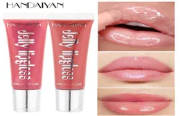 Drop Handaiyan Jelly Lip Gloss fuktgivande Shiny Glitter Liquid Lipstick Clear Lipgloss Beauty Cosmetics Lip Tint Make Up3688959