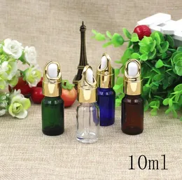 Storage Bottles 10ml Empty Mini Glass Dropper Perfume Mujer Pack Oil Sample Packaging Cosmetic Containers Doterra Flacon Parfum Small 50