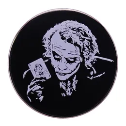 Heath Ledger Joker Enamel Pin Dark Knight Brooch Movie Villains Badge