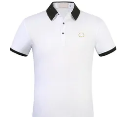 Europa Paris Polos Luxury Men Tshirt Mens Designer T Shirt Casual Valentines Men Clothes V G Letter Brodery Cotton Tee Polo6512381