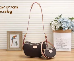 40156/M40995 mm Storlek Lyxdesignväskor 2 st med plånbokskvinnor Handväskor Damdesigners Messenger Composite Bag Lady Clutch Bag Axel Tote Casual