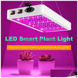 Grow Light Led Light 2000 Вт 3000 Вт двойной выключатель Phytolamp Водонепроницаемый лампа для роста чипа FL FL -спектр завода коробки.