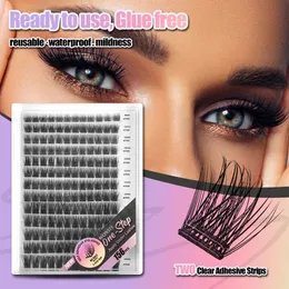 ETVITE SelfAdhesive False Eyelashes 156pcs GlueFree DIY Easy to Adhere Firm and NonFalling Mixed Sizes 240511