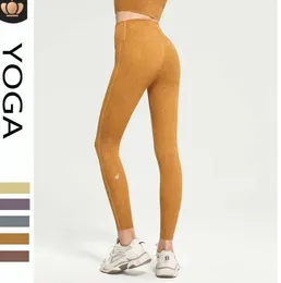 Al leggings Bras feminino calças cortadas Roupa Lady Sports Yoga Sets Ladies Calças Exercício Fitness Wear Girls Rungings Ginásio Slim Fit Align Pant8