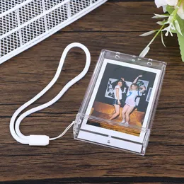 Çerçeveler Cepler Po 3 inç Şeffaf Pocard Tutucu Instax Mini Depolama Tahul Kitap Adı Kartı