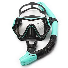 Maski nurkowe JSJM Profesjonalna maska ​​z rurką rurki z gogle szklanki Zestaw rurki pływacką Ad