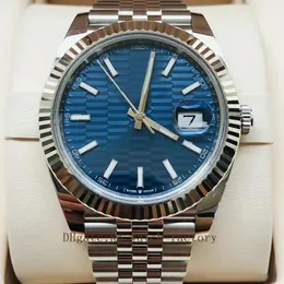 Automatic 2813 Mechanical Watch Men 41mm Saphirin Frau 126334 Uhr Male Blue Water Ripple Mark Armbanduhren