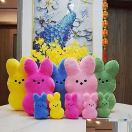 파티 선호 15cm P Peeps 25cm 토끼 토끼 엿보기 부활절 장난감 시뮬레이션 어린이를위한 동물 인형 어린이 소프트 베개 선물 gir drop dhisp