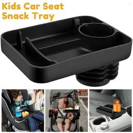 Bandeja de lanches no assento do carro com copo Silicone Kids Travel portátil para assento de carro