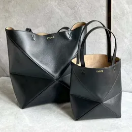 Weekend Puzzle Fold Totent Designer Bucket Shopper Bag Luxus Handtasche echte Leder Hobo Schulter Frauen 2 Größen Cross Body Lady Pochette Clutch