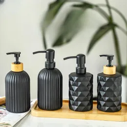 Dozownik mydła płynnego 1PC Lekkie luksusowe ręczne dezynfekcja butelka pionowy wzór płynów płynnych pchnięcie żel do napędu szamponowego szamponu szampon
