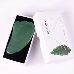 Jade Guasha Tool for Face Eye Gift Set Natural Aventurine Stone gua sha для лица