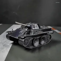 Dekorative Figuren Deutsch VK1602 Mädchen Leoparden Tank All Metal 3D Manual DIY Puzzle Montage Modell Mini Kleberfreier Alltagsgeschenke