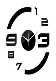 2016 настоящие новые ограниченные временные модные DIY Акриловые настенные часы современные роскошные зеркальные часы 3D Crystal Watches TY20006572298