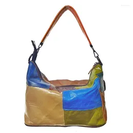 Kvällspåsar kvinnors väska 2024 tillverkare fårskinn handväska färg matchande retro stil axel messenger äkta läder kvinnor