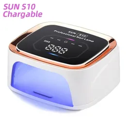 36LEDS Rechargeable UV LED Nail Lamp Professional Cordless Gel Polish Drying Lamp For Manicure With Built-in Battery Nail Art 240510