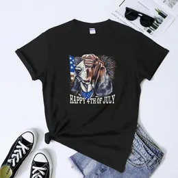 Women's T Shirts Happy 4: e juli T-shirt Apparel Funny Independence Day Gift Shirt Shirt Cool Dog Mom Dad Holiday Tee Top