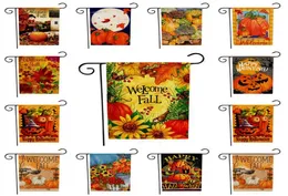 New Halloween Flagge Kürbisflagge Gartenflaggen Innenhof Willkommen im Herbstflaggen Hof Banner Flaggen 47*32 cm T2I514387142948