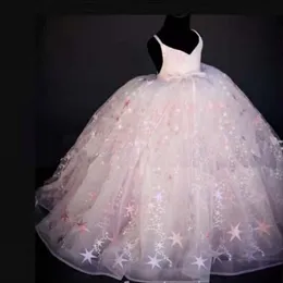 2017 Girl's Festzugskleider süße Sterne Ballkleid Little Prinored Kids Hochzeitskleid 265r