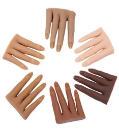 Nails Practice Silicone Hand Model 3D Adult Mannequin Fake Hand Manicure Pedicure Display Model Moveable 2207262950816