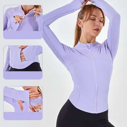 Designer LL Yoga Mantel langschlämisches Hemd geripptte Kumpel