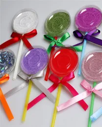 Shimmer Lollipop Lashes Box 3D Mink Boxes Fake Fake Faily Esheelashes Упаковка.