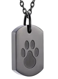 Hundkremation urn halsband aska minnesmärke cremains hängsmycken för älskade husdjur hundar aska hållare svarta kedjor9605597