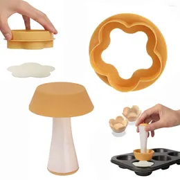 Baking Tools 1 Set Pastry Dough Tamper Kit Cookie Cutter Cupcake Molds Plastic For Egg Tart Mold Multifunctional Kitchen Accessories