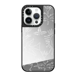 Casos de telefone de designer Casetify Case de telefone à prova de choque da natureza para o iPhone 11 12 13 14 15 Plus Pro Max Soft TPU Proteção Tampa para mulheres meninas