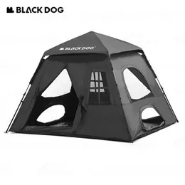 Tents and Shelters Naturehike BLACKDOG 2.0 Upgraded Automatic Vinyl Tent 150D Oxford Cloth Camping Picnic Square Outdoor Portable RainproofQ240511