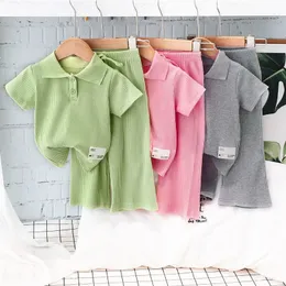 Set di modalità femminile per baby box strisce pantaloni a manica corta Abita